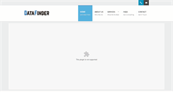 Desktop Screenshot of datafinder.us